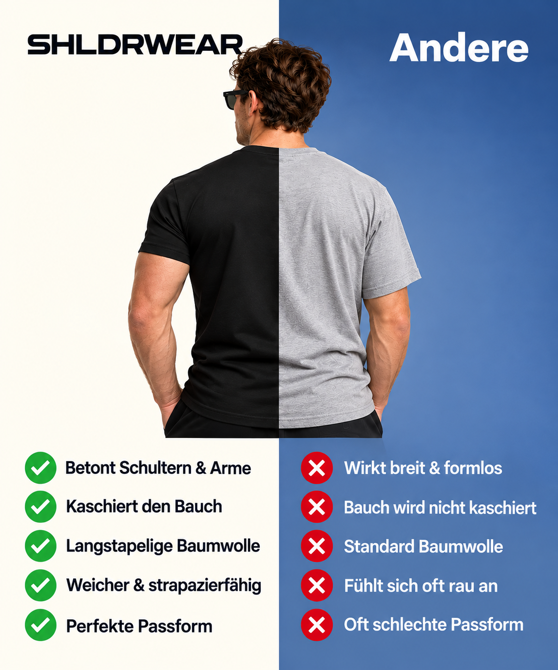 SHOLDRWEAR - Slim FIT T-Shirt